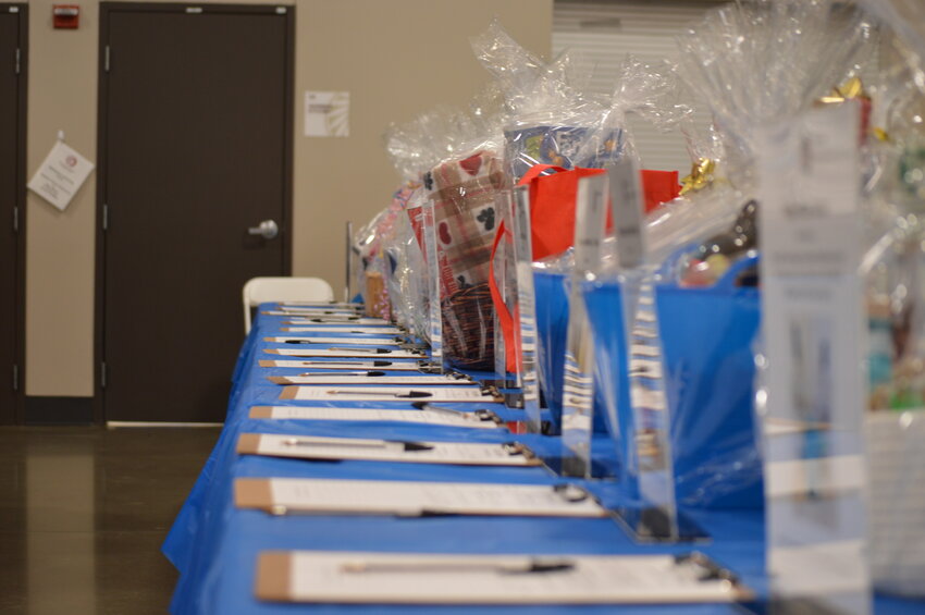A silent auction was at the 2023 RexRun on Aug. 26, 2023, at the Arapahoe County Fairgrounds.